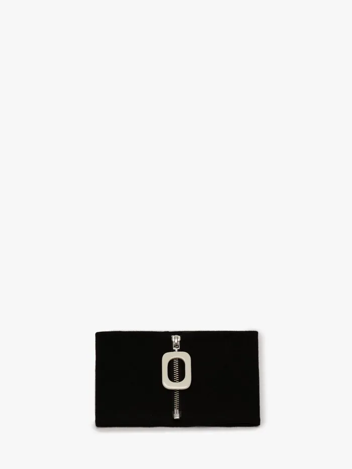 Women SCARVES and NECKBANDS JW Anderson NECKBAND WITH JWA PULLER Black