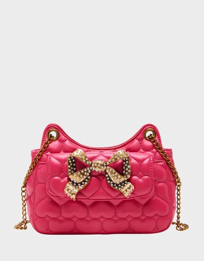 Women SHE BOWS CROSSBODY PINK Pink Betsey Johnson