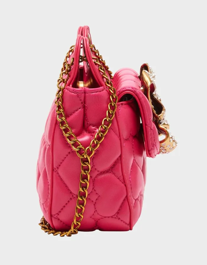 Women SHE BOWS CROSSBODY PINK Pink Betsey Johnson Women SHE BOWS CROSSBODY PINK Pink Betsey Johnson