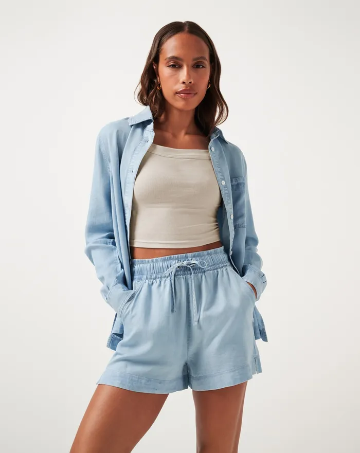 Women Shirts and Tops TravisMathew CLOUD RIB PINOT TANK Heather Oatmeal