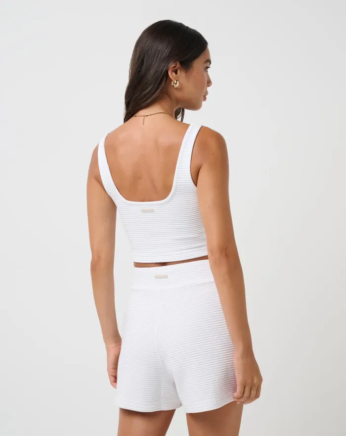 Women Shirts and Tops TravisMathew COASTAL RIB YACHT ME TANK White