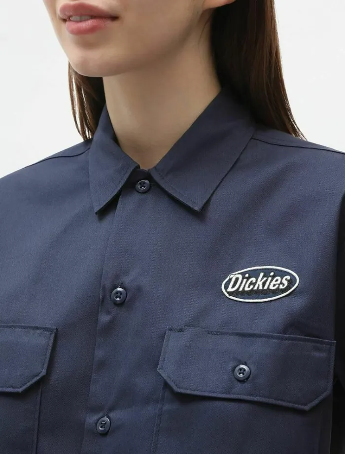 Women Shirts Dickies Saxman Shirt Navy Blue