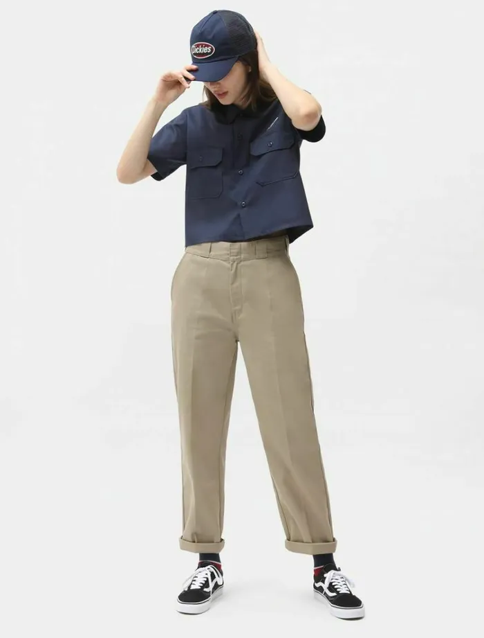 Women Shirts Dickies Saxman Shirt Navy Blue