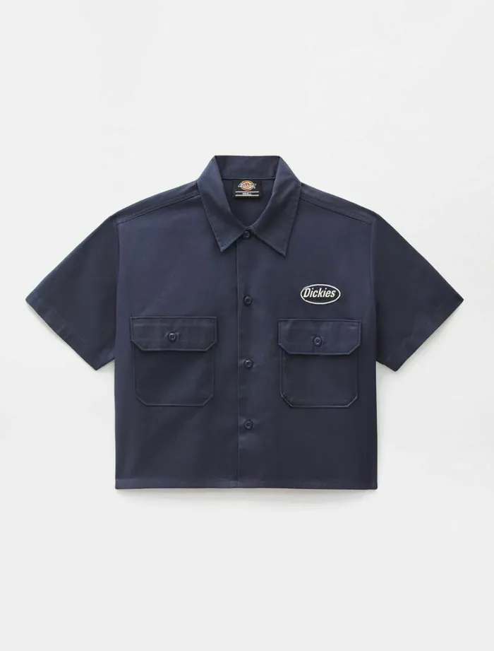Women Shirts Dickies Saxman Shirt Navy Blue