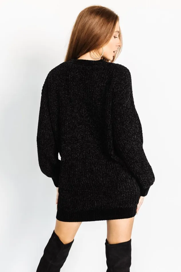Women Short Dresses Baltic Born Christa Sweater Dress Black Women Short Dresses Baltic Born Christa Sweater Dress Black