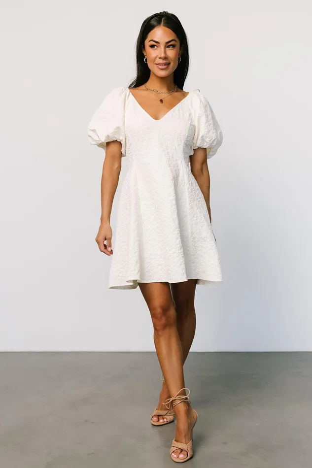 Women Short Dresses Baltic Born Eulalie Mini Dress Cream