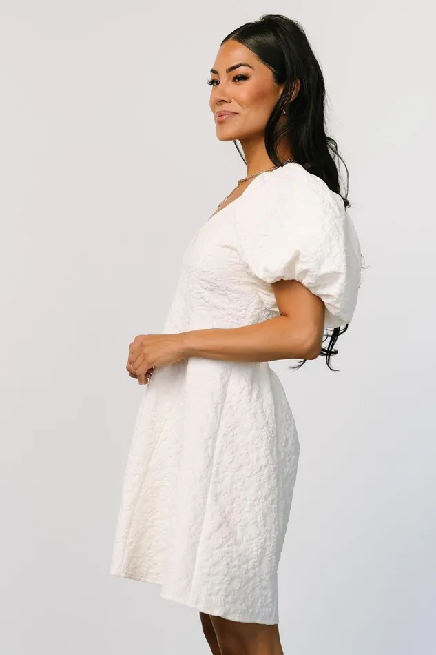 Women Short Dresses Baltic Born Eulalie Mini Dress Cream Women Short Dresses Baltic Born Eulalie Mini Dress Cream