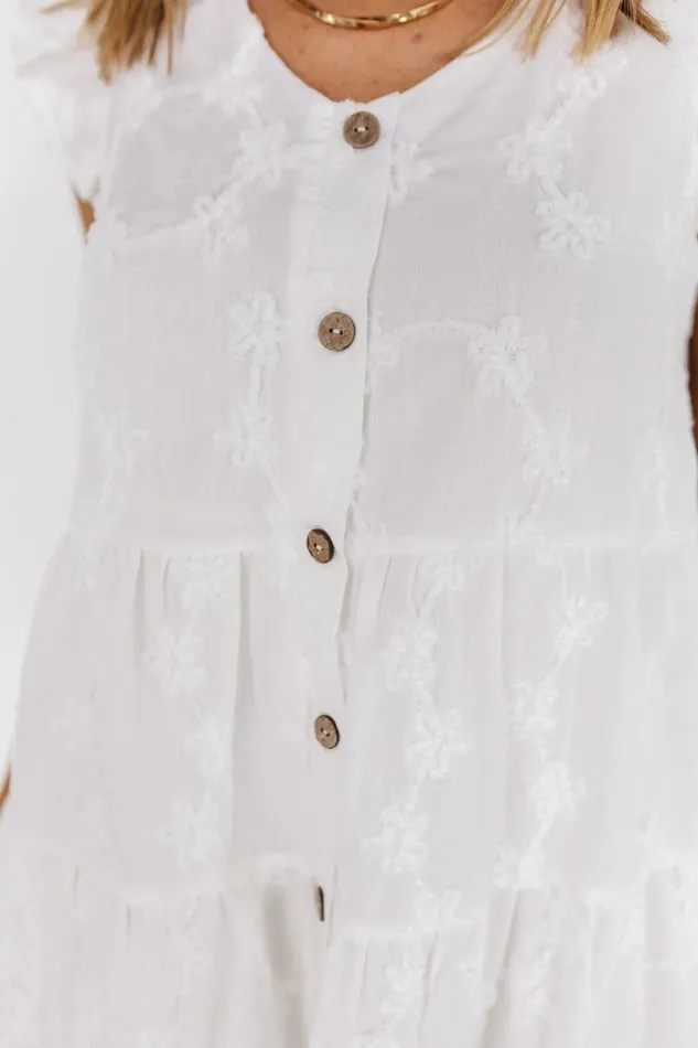Women Short Dresses Baltic Born Kayla Button Up Short Dress Off White Women Short Dresses Baltic Born Kayla Button Up Short Dress Off White