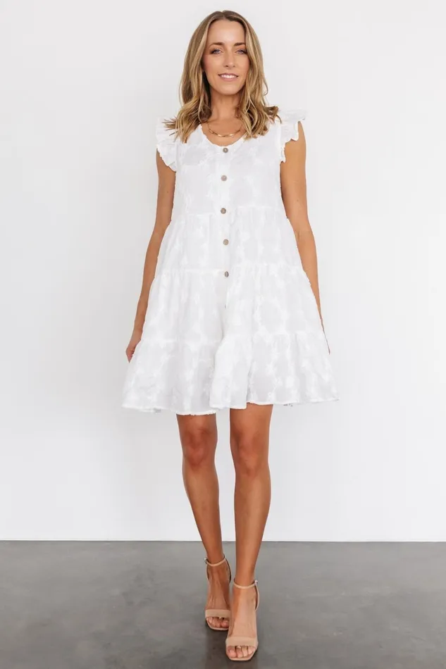 Women Short Dresses Baltic Born Kayla Button Up Short Dress Off White Women Short Dresses Baltic Born Kayla Button Up Short Dress Off White
