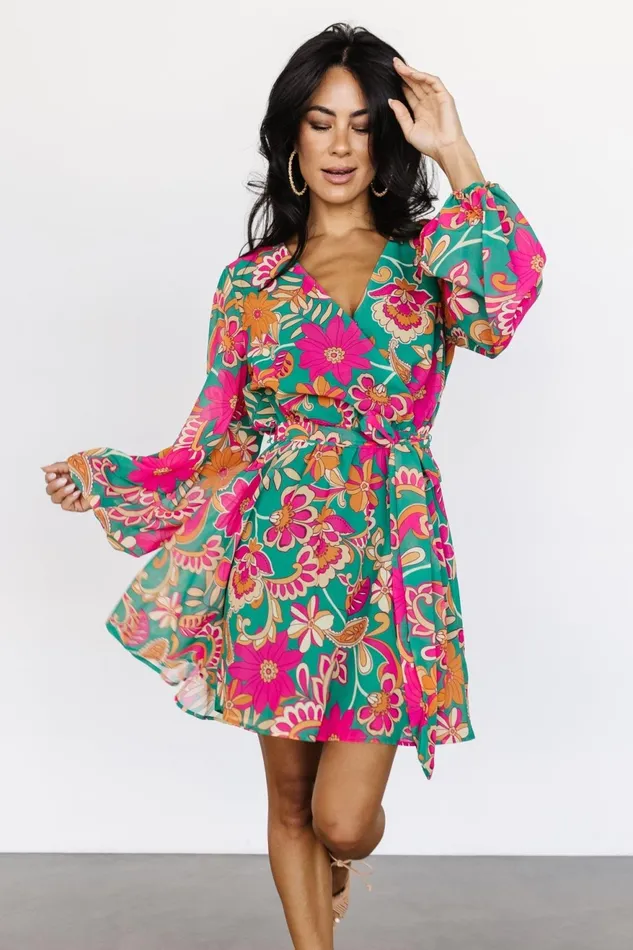 Women Short Dresses Baltic Born Wesley Mini Dress Green Multi Women Short Dresses Baltic Born Wesley Mini Dress Green Multi