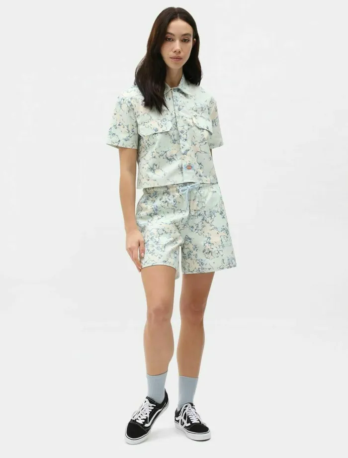 Women Shorts Dickies Sunburg Short Fog Blue