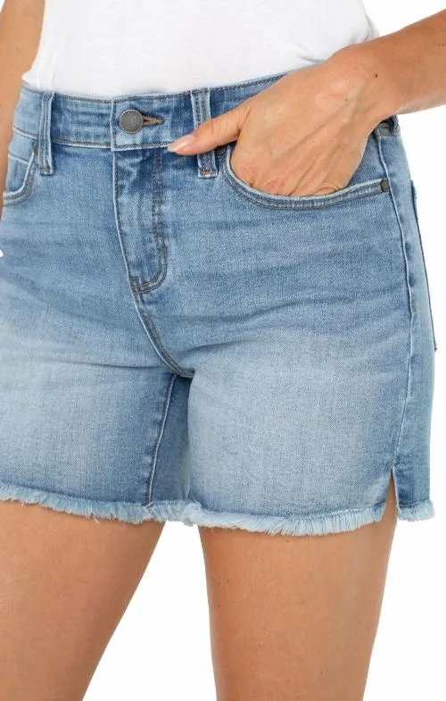 Women Shorts Liverpool Los Angeles Vickie Fray Hem Short Hillside