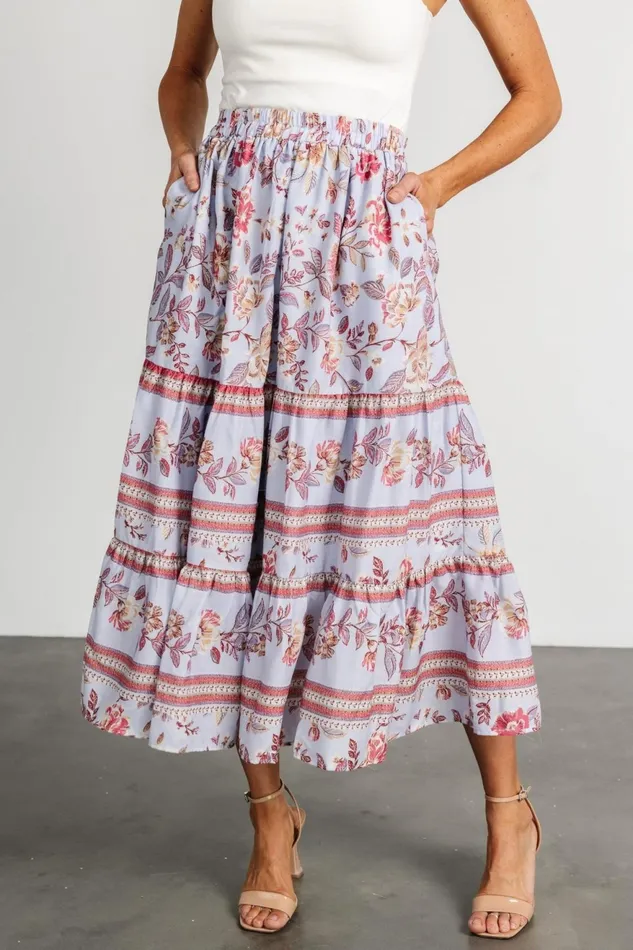 Women Skirts Baltic Born Meg Skirt Periwinkle Multi Women Skirts Baltic Born Meg Skirt Periwinkle Multi