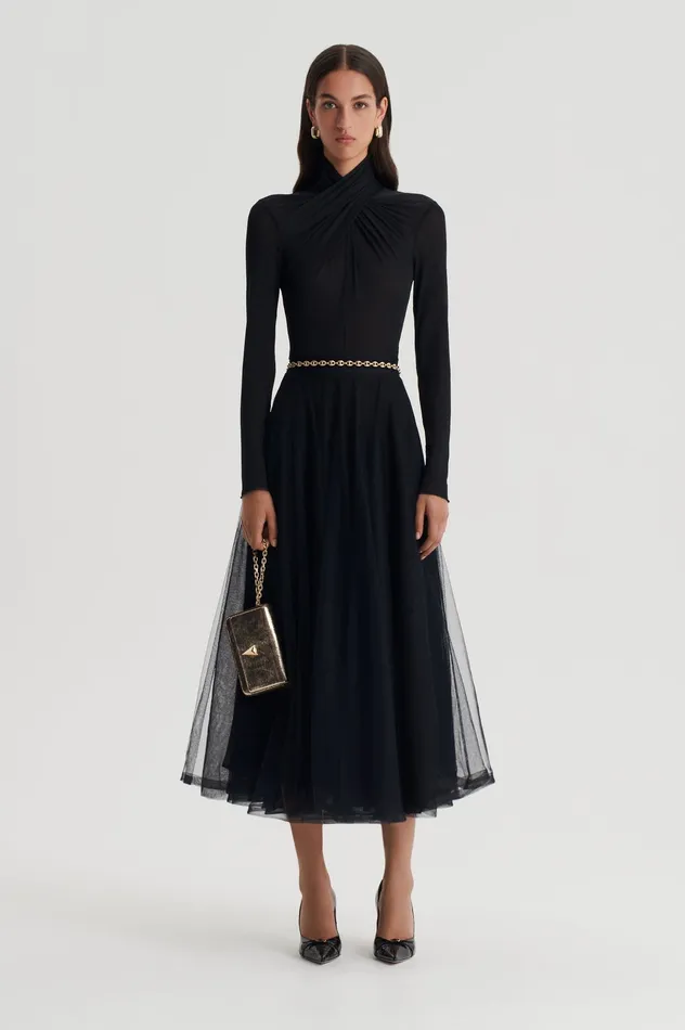 Women Skirts Scanlan Theodore TULLE SKIRT BLACK
