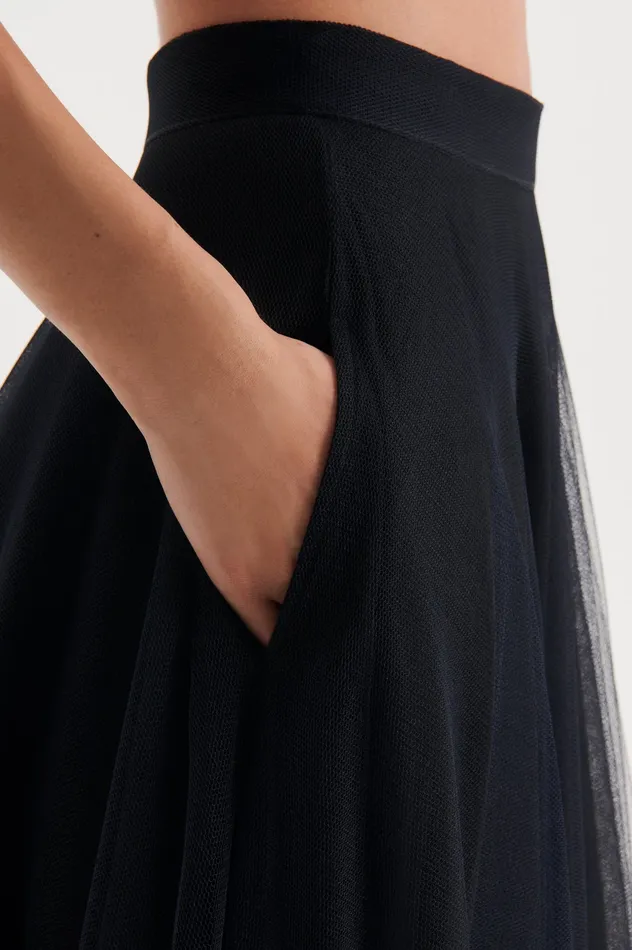 Women Skirts Scanlan Theodore TULLE SKIRT BLACK Women Skirts Scanlan Theodore TULLE SKIRT BLACK
