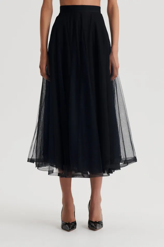 Women Skirts Scanlan Theodore TULLE SKIRT BLACK Women Skirts Scanlan Theodore TULLE SKIRT BLACK