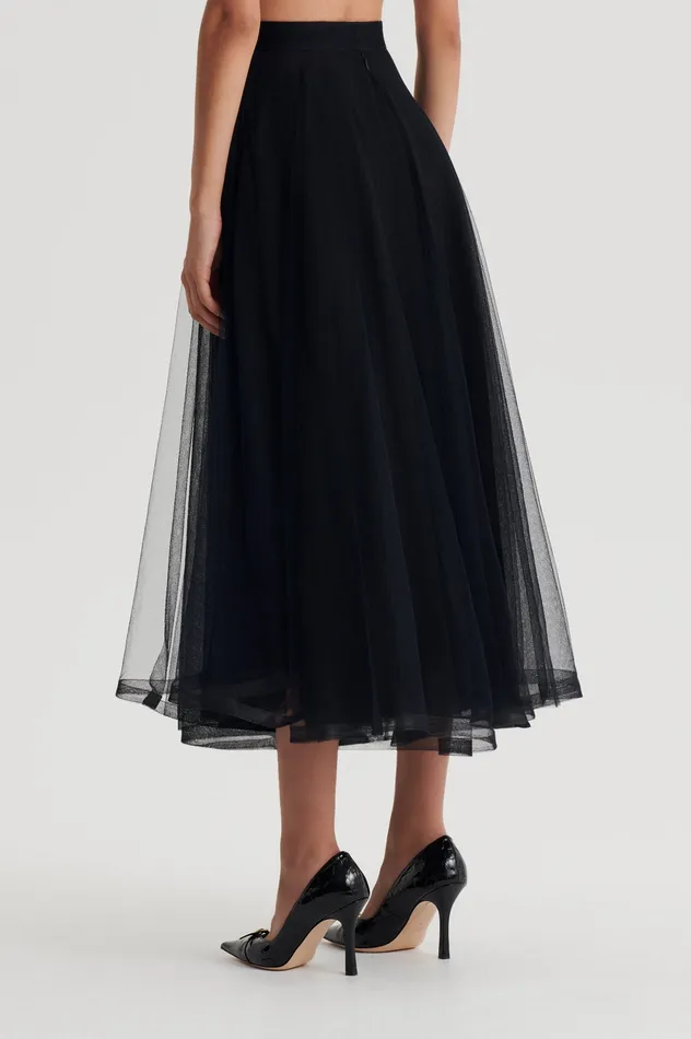 Women Skirts Scanlan Theodore TULLE SKIRT BLACK Women Skirts Scanlan Theodore TULLE SKIRT BLACK
