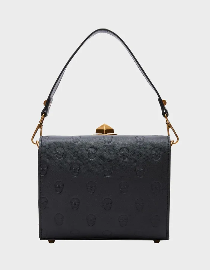 Women SKULLICIOUS BOX BAG BLACK Betsey Johnson Women SKULLICIOUS BOX BAG BLACK Betsey Johnson