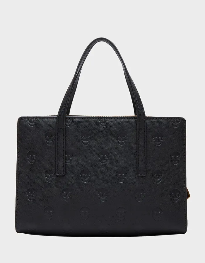 Women SKULLICIOUS SMALL SATCHEL BLACK Betsey Johnson Women SKULLICIOUS SMALL SATCHEL BLACK Betsey Johnson