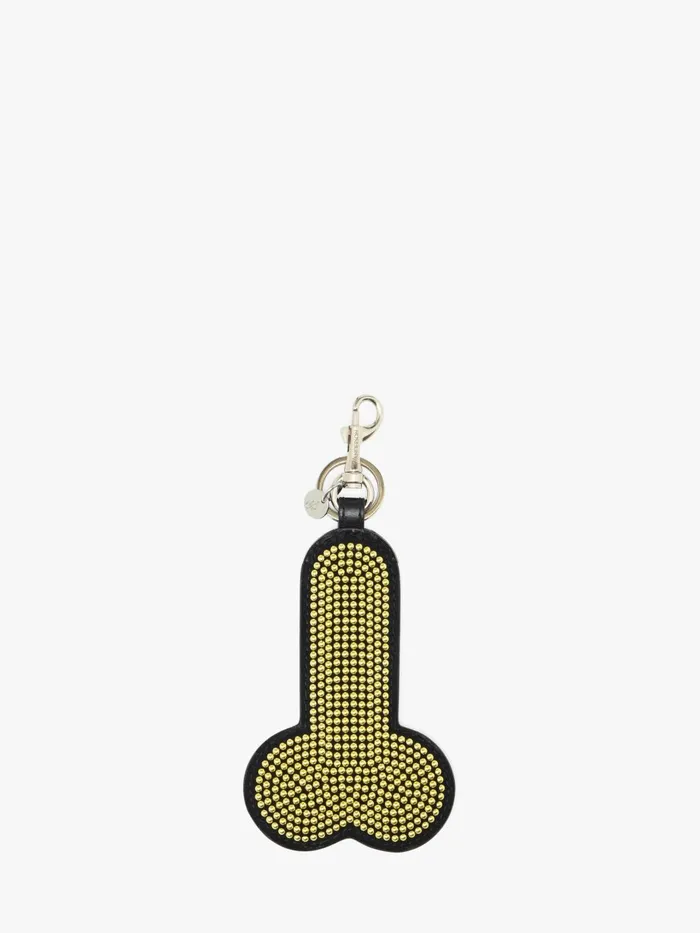 Women SMALL LEATHER GOODS JW Anderson PLEASING X JW ANDERSON CRYSTAL PENIS KEYRING Yellow Women SMALL LEATHER GOODS JW Anderson PLEASING X JW ANDERSON CRYSTAL PENIS KEYRING Yellow