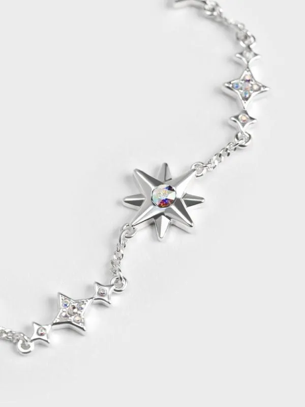 Women Star Motif CrystalEmbellished Bracelet 8211 Silver CHARLES and KEITH Bracelets Women Star Motif CrystalEmbellished Bracelet 8211 Silver CHARLES and KEITH Bracelets