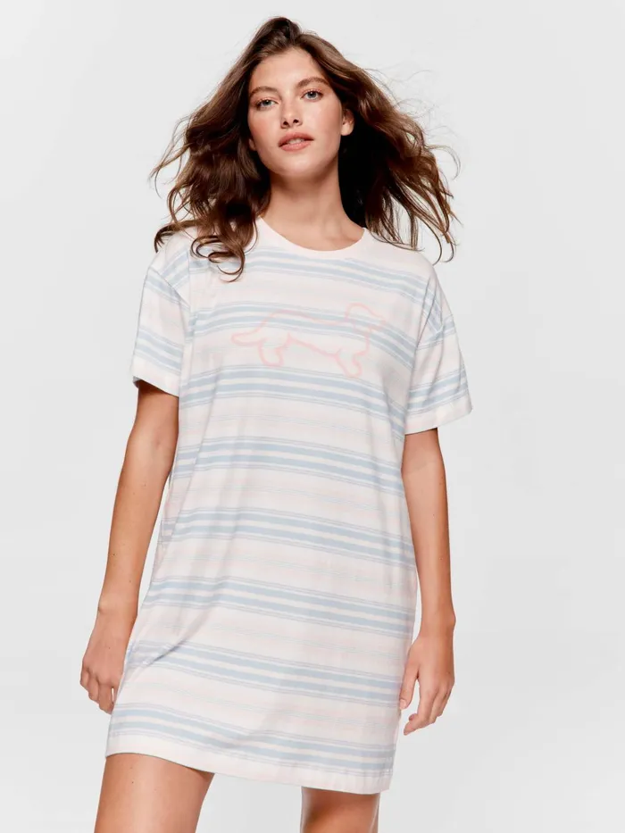 Women Stripe Sleep Tee Multi Peter Alexander Nighties