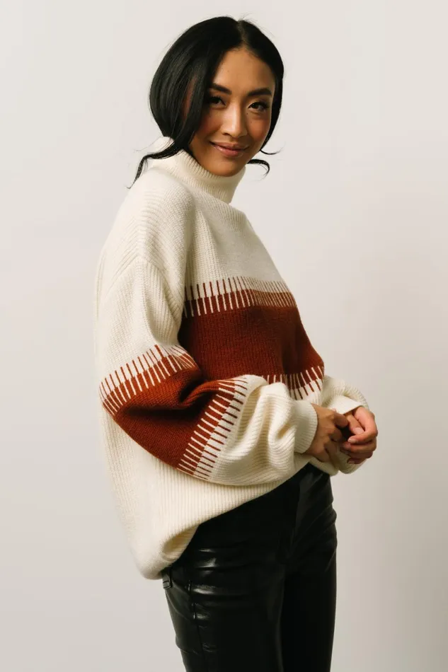 Women Sweaters Baltic Born Antonov Turtle Neck Sweater Cream Spice Women Sweaters Baltic Born Antonov Turtle Neck Sweater Cream Spice