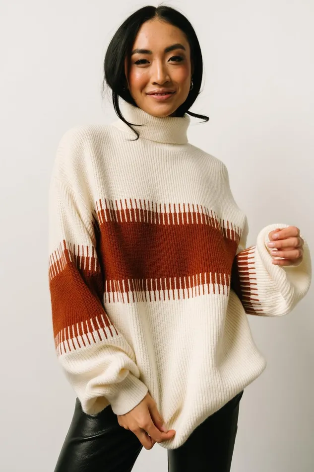 Women Sweaters Baltic Born Antonov Turtle Neck Sweater Cream Spice Women Sweaters Baltic Born Antonov Turtle Neck Sweater Cream Spice