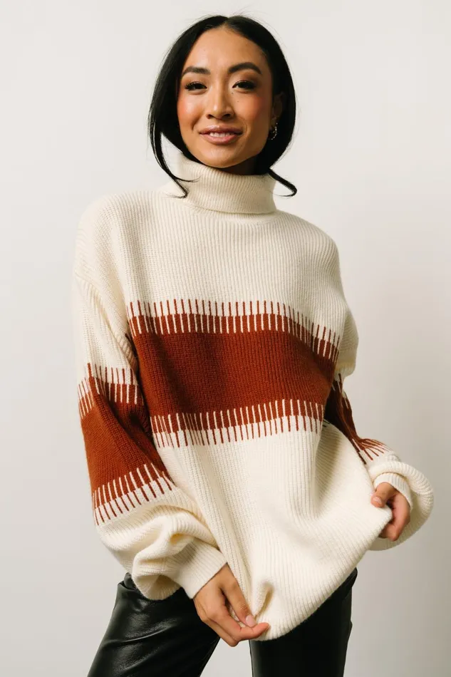 Women Sweaters Baltic Born Antonov Turtle Neck Sweater Cream Spice Women Sweaters Baltic Born Antonov Turtle Neck Sweater Cream Spice