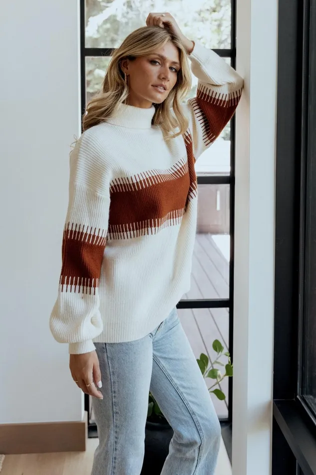 Women Sweaters Baltic Born Antonov Turtle Neck Sweater Cream Spice Women Sweaters Baltic Born Antonov Turtle Neck Sweater Cream Spice