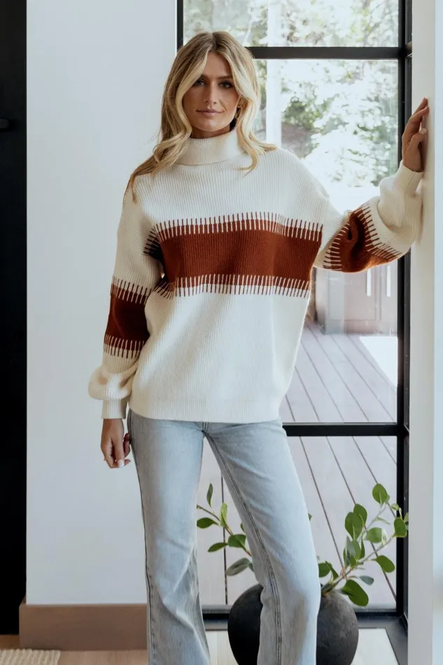 Women Sweaters Baltic Born Antonov Turtle Neck Sweater Cream Spice Women Sweaters Baltic Born Antonov Turtle Neck Sweater Cream Spice