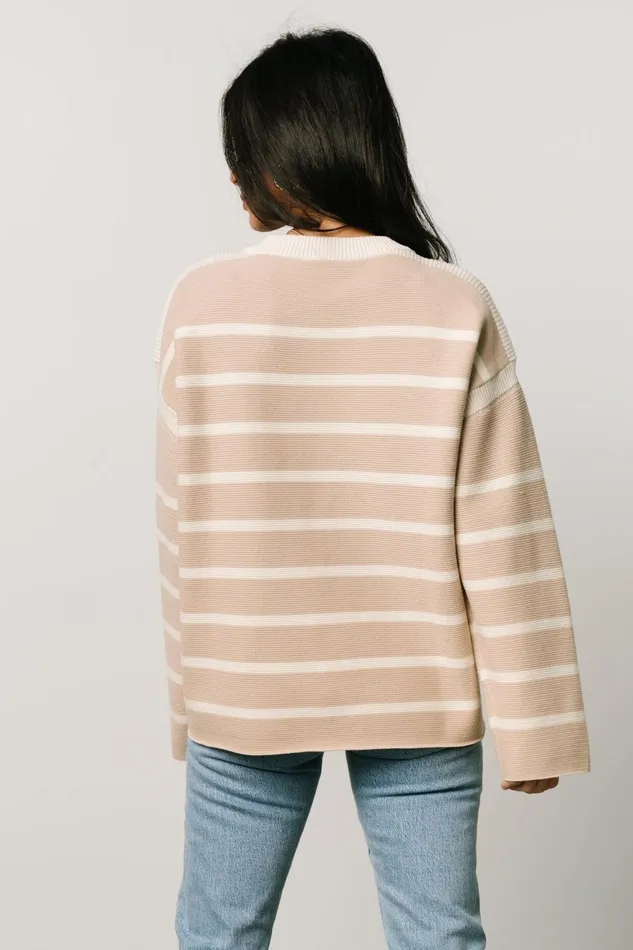 Women Sweaters Baltic Born Conway Striped Sweater Natural Women Sweaters Baltic Born Conway Striped Sweater Natural
