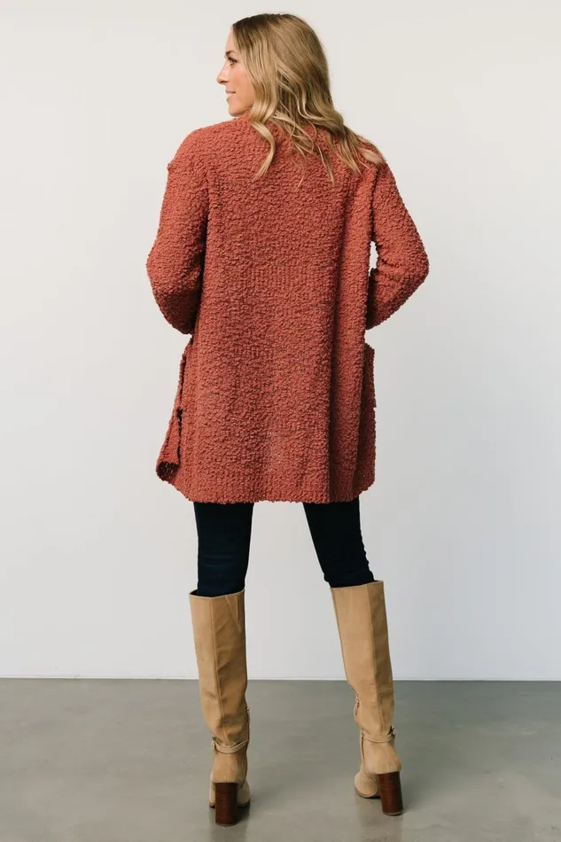 Women Sweaters Baltic Born Oxford Pocket Cardigan Rust Women Sweaters Baltic Born Oxford Pocket Cardigan Rust