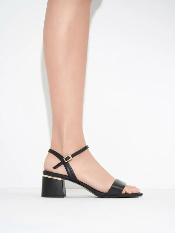 Women Sylva BlockHeel Sandals 8211 Black CHARLES and KEITH Heels Women Sylva BlockHeel Sandals 8211 Black CHARLES and KEITH Heels