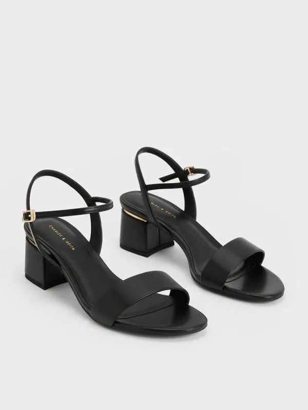 Women Sylva BlockHeel Sandals 8211 Black CHARLES and KEITH Heels Women Sylva BlockHeel Sandals 8211 Black CHARLES and KEITH Heels