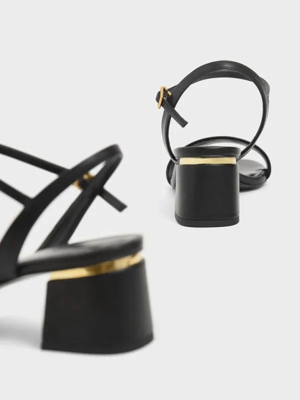 Women Sylva BlockHeel Sandals 8211 Black CHARLES and KEITH Heels Women Sylva BlockHeel Sandals 8211 Black CHARLES and KEITH Heels