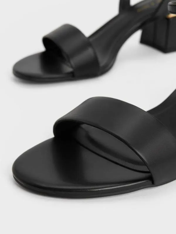 Women Sylva BlockHeel Sandals 8211 Black CHARLES and KEITH Heels Women Sylva BlockHeel Sandals 8211 Black CHARLES and KEITH Heels