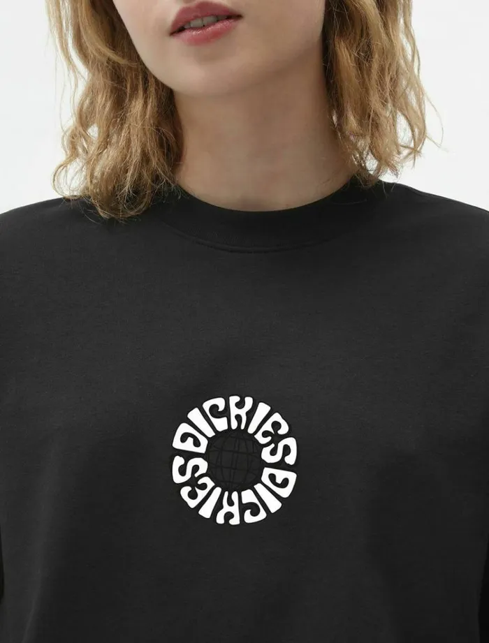Women TShirts and Tops Dickies Globe TShirt Crop Black