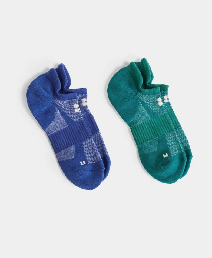 Women Technical Running Socks 2 Pack Wave Green Sweaty Betty Underwear