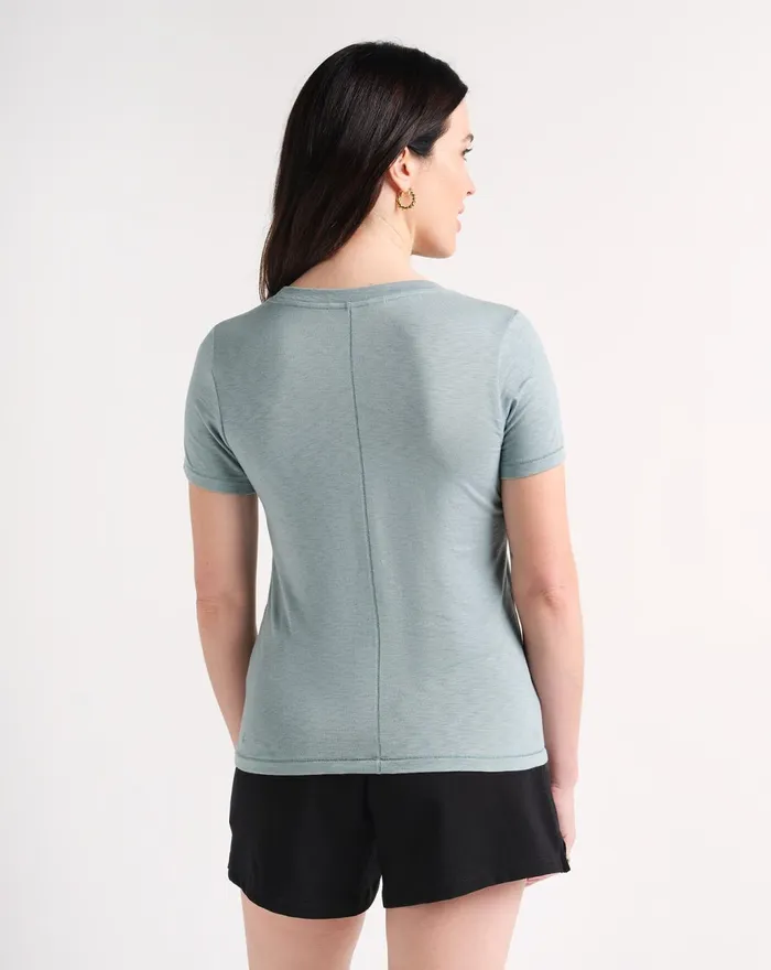 Women Tees TravisMathew CLOUD JERSEY TEE Trooper
