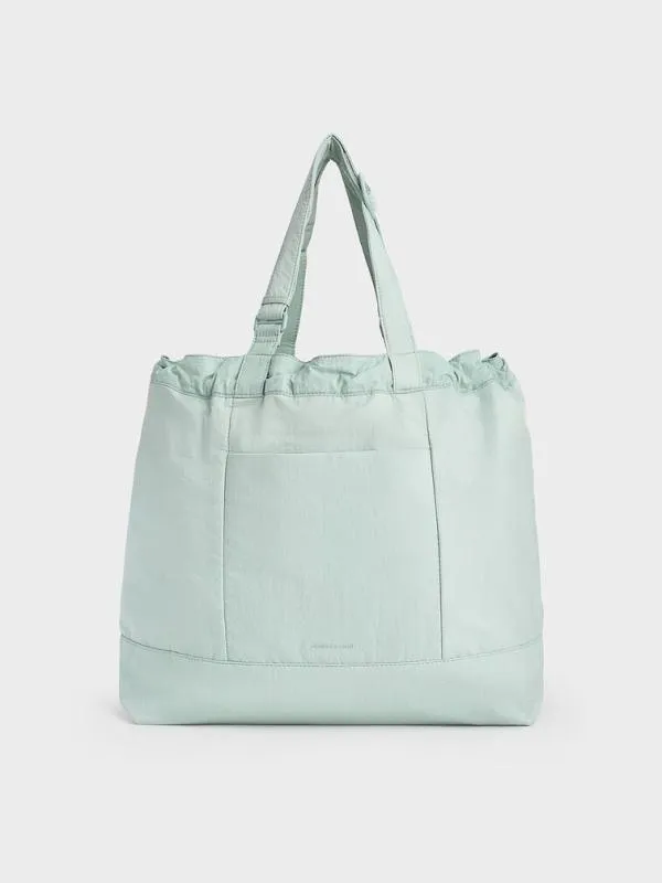 Women Terra Nylon Reversible Tote Bag 8211 Sage Green CHARLES and KEITH Slouchy Bags Women Terra Nylon Reversible Tote Bag 8211 Sage Green CHARLES and KEITH Slouchy Bags