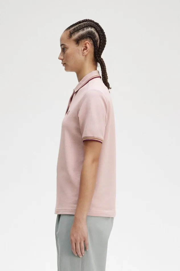 Women The ShirtG3600 Dusty Rose Pinkshaded Stoneoxblood Fred Perry The Fred Perry Shirt