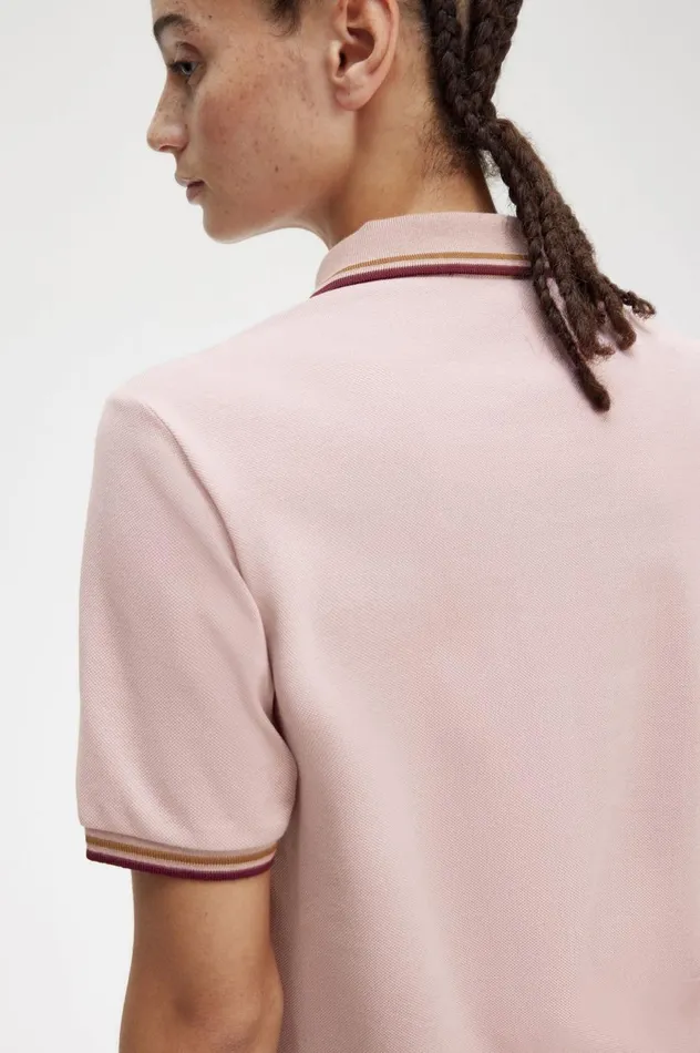 Women The ShirtG3600 Dusty Rose Pinkshaded Stoneoxblood Fred Perry The Fred Perry Shirt
