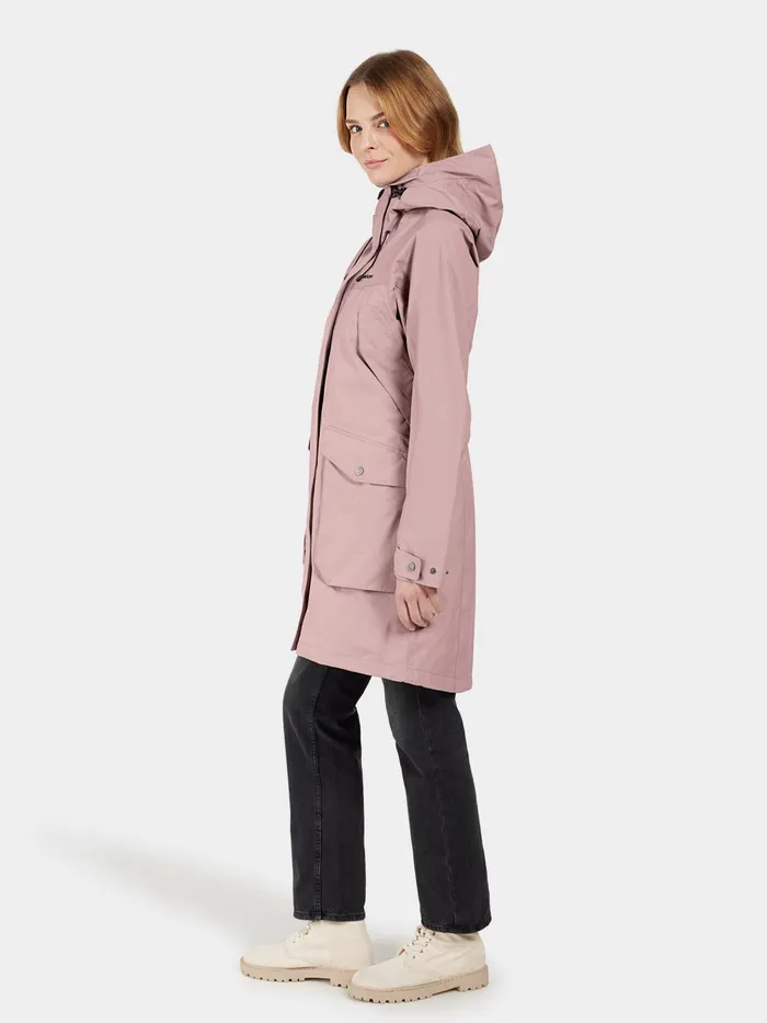 Women Thelma Parka Oyster Lilac Didriksons Autumn Jackets