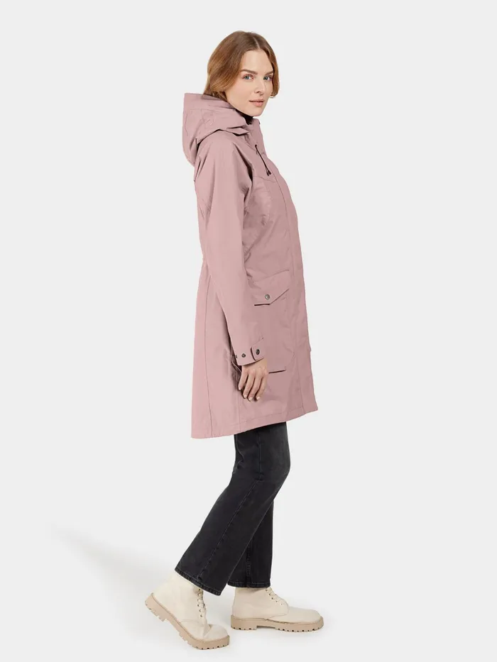 Women Thelma Parka Oyster Lilac Didriksons Autumn Jackets