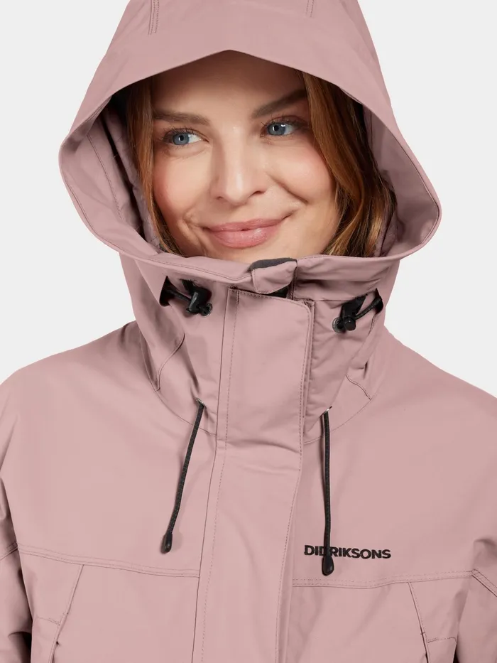 Women Thelma Parka Oyster Lilac Didriksons Autumn Jackets