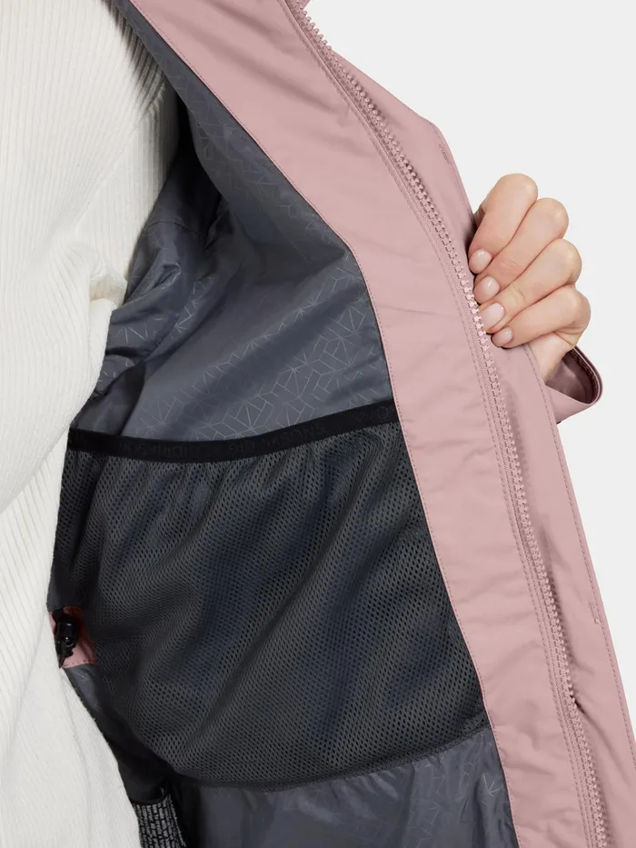Women Thelma Parka Oyster Lilac Didriksons Autumn Jackets