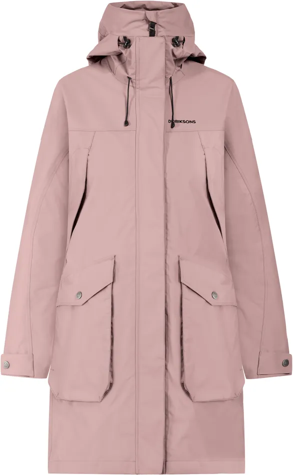 Women Thelma Parka Oyster Lilac Didriksons Autumn Jackets