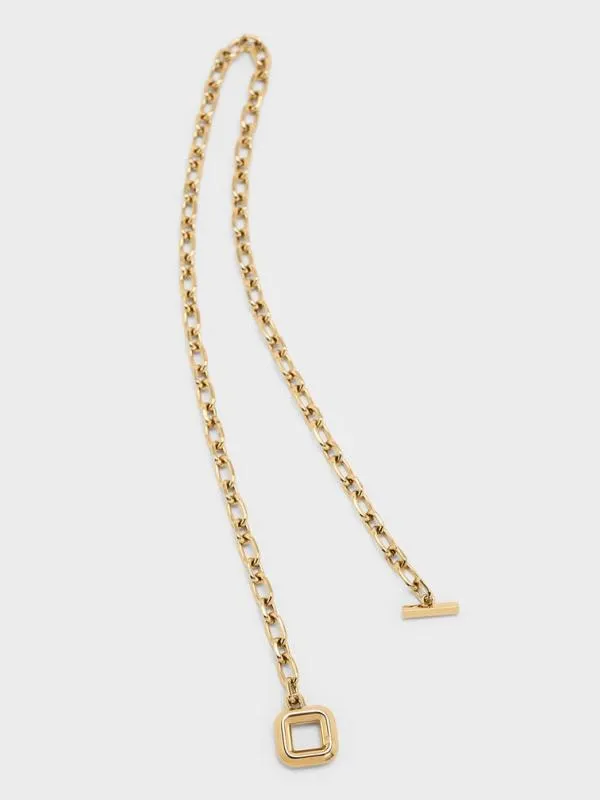 Women ToggleClasp ChainLink Necklace 8211 Gold CHARLES and KEITH Necklaces Women ToggleClasp ChainLink Necklace 8211 Gold CHARLES and KEITH Necklaces
