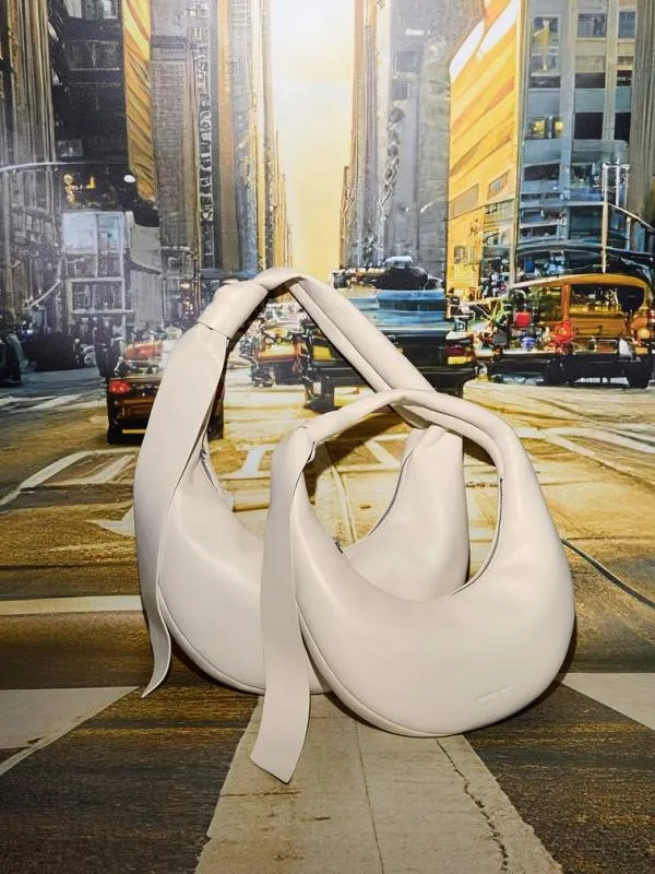 Women Toni Knotted Crescent Hobo Bag 8211 Chalk CHARLES and KEITH Hobo Bags